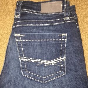 BKE Harper dark wash capris